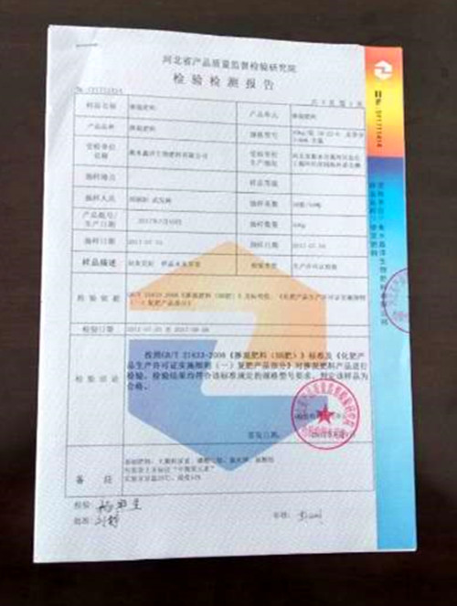 检验检测报告